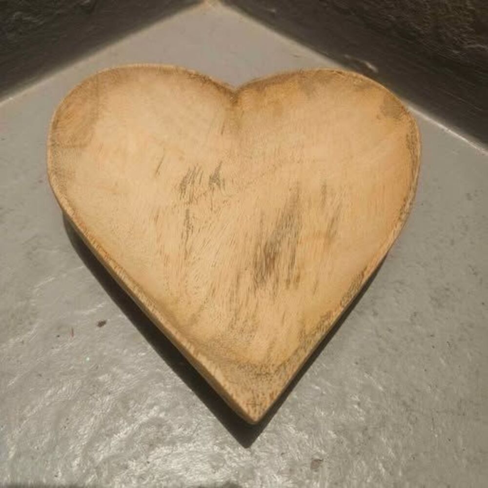 Bloomingville Heart Shaped Mango Wood Bowl